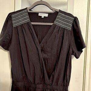 Piper & Scoot stretchy charcoal jumpsuit